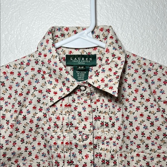 Lauren Ralph Lauren Flower Button Up PP - Picture 3 of 9